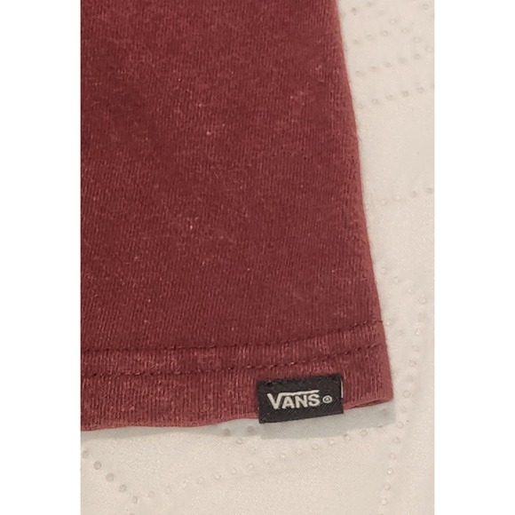 Vans Off The Wall After Party Grim Reaper Graphic T-Shirt Men small maroon retro - Picture 6 of 8